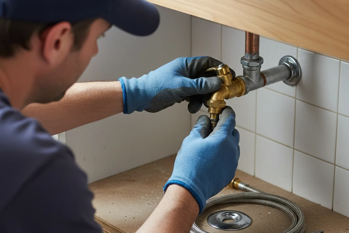 Shutoff valve and fitting work during Emergency Plumbing in Susanville
